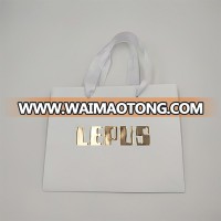 biodegradable waterproof famous brand paper bag packaging paper bag white