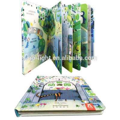 Custom High Quality Die Cutting Activity Pop-Up Cardboard Book 4C/4C From Factory