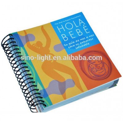 Good quality and full color printing cheap spiral bound book printing activity note book