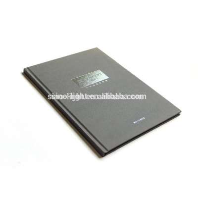 High Quality cheap school leather book black printing note book